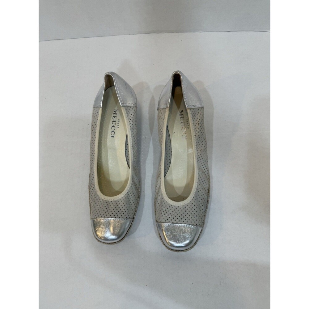 Sesto Meucci Mildee Espadrille Wedge Shoes Size 7 Made In Italy Mint Condition
